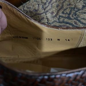 Mezlan Tan Woven Tie shoes Size 14